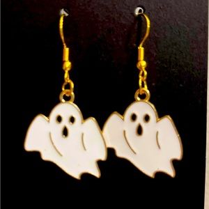 Ghost pendant earrings